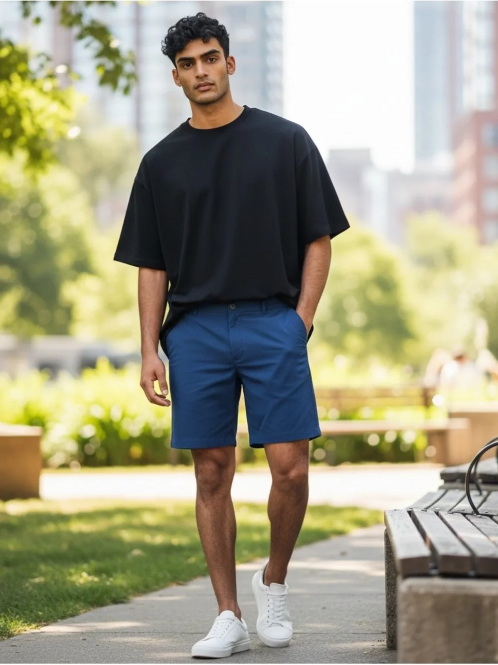 Faherty All Day Shorts Blue Size 38 Performance Stretch Hybrid Shorts